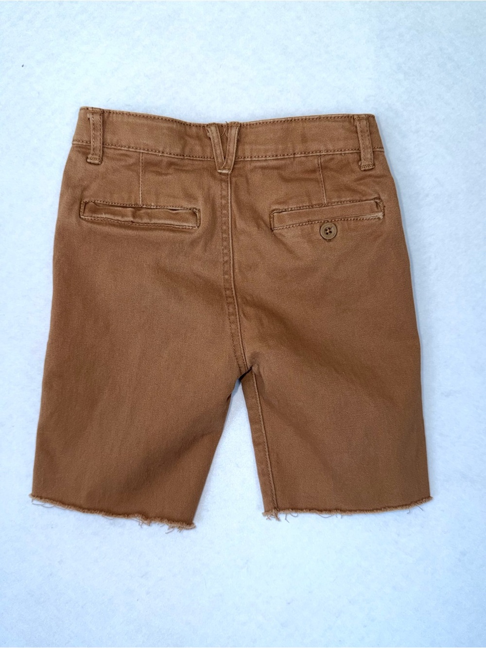 Volcom Boy  Brown/Tan Chino Waistband Cutoff Shorts